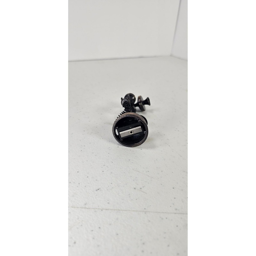 Vintage Miniature Diecast Metal Candlestick Telephone Pencil Sharpener Desk Top - Picture 2 of 5